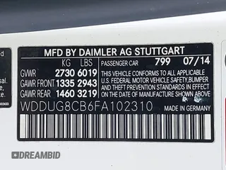 2015 Mercedes-Benz S 550 with VIN WDDUG8CB6FA102310, listed as a IAAI auction lot 42157319 with 94,517 mi miles and . Bid and sale history available at carsss.com. Image 9.