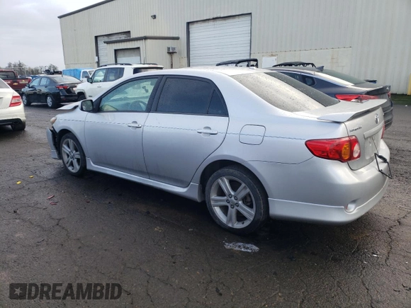 2009 Toyota Corolla XRS with VIN 1NXBE40E39Z004638, listed as a Copart auction lot 85931084 with 205,424 mi miles and Salvage Title. Bid and sale history available at carsss.com. Image 2.