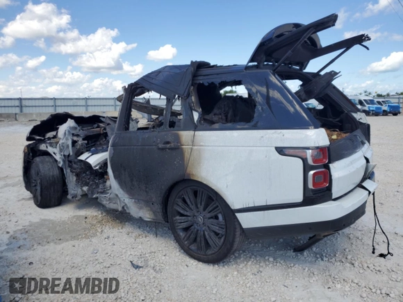 2020 Land Rover Range Rover HSE with VIN SALGS2RU4LA594030, listed as a Copart auction lot 50720335 with Not provided miles and Non repairable. Bid and sale history available at DreamBid. Image 2.