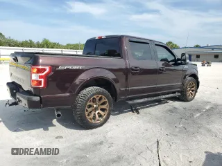 2018 Ford F-150 XL with VIN 1FTEW1CG6JKC16041, listed as a Copart auction lot 54222015 with 61,568 mi miles and Salvage title. Bid and sale history available at DreamBid. Image 3.