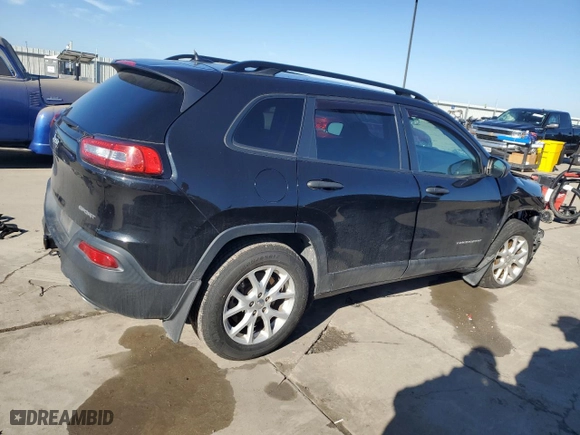 2016 Jeep Cherokee Sport with VIN 1C4PJMAS4GW282878, listed as a Copart auction lot 46786845 with 123,073 mi miles and Salvage Title. Bid and sale history available at carsss.com. Image 3.