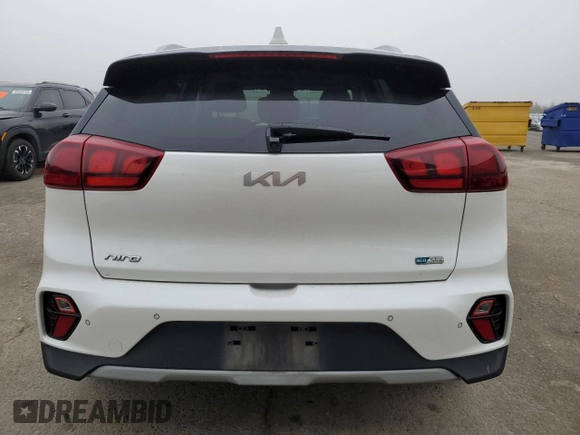 2022 Kia Niro LX with VIN KNDCB3LC1N5546699, listed as a Copart auction lot 84321764 with 76,108 mi miles and Salvage Title. Bid and sale history available at carsss.com. Image 6.