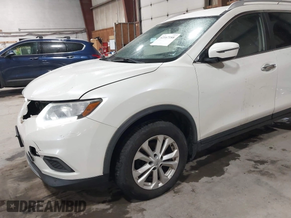 2016 Nissan Rogue SV with VIN KNMAT2MV2GP614966, listed as a IAAI auction lot 42167188 with 162,490 mi miles. Bid and sale history available at carsss.com. Image 18.