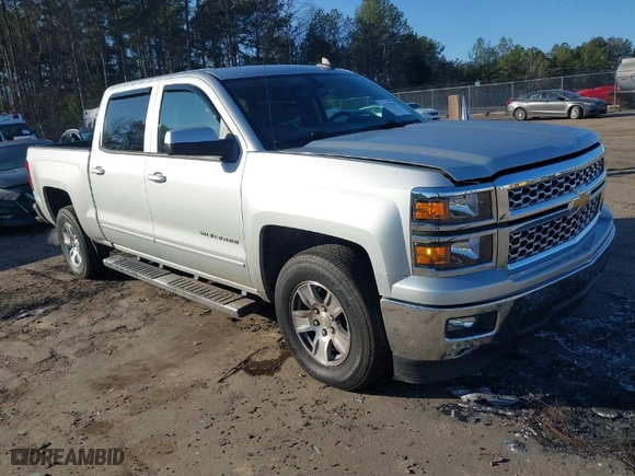 2015 Chevrolet Silverado 1500 LT with VIN 3GCPCREC5FG433072, listed as a IAAI auction lot 41155328 with 107,802 mi miles. Bid and sale history available at carsss.com. Image 1.