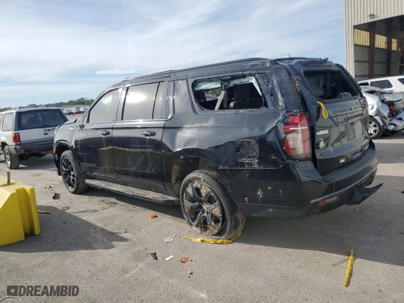 2021 Chevrolet Suburban RST with VIN 1GNSKEKD6MR493966, listed as a Copart auction lot 73144864 with 42,789 mi miles and Salvage Title. Bid and sale history available at carsss.com. Image 2.