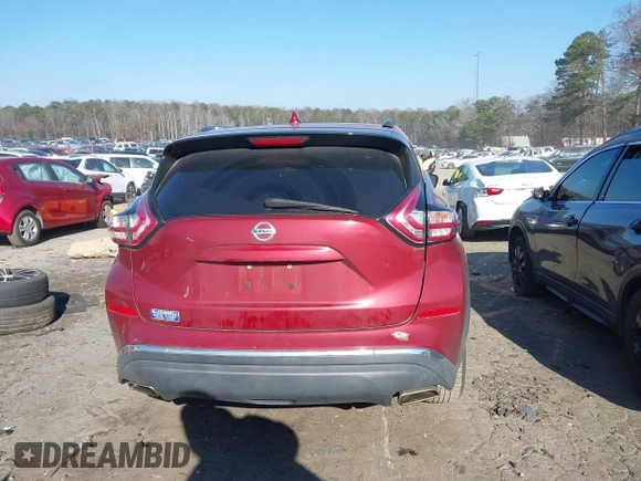 2018 Nissan Murano S z VIN 5N1AZ2MG7JN105065, wystawiony jako IAAI lot #41165806 z przebiegiem 120 871 mil mil oraz . Historia ofert i sprzedaży dostępna na DreamBid. Obrazek 17.