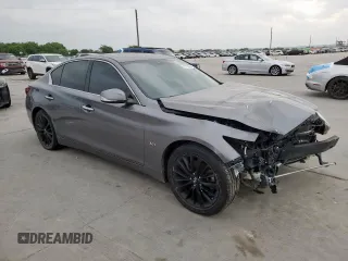 2020 Infiniti Q50 Luxe z VIN JN1EV7AP9LM202864, wystawiony jako Copart lot #57360645 z przebiegiem 82 472 mil mil oraz Czysty tytuł • Clean title. Historia ofert i sprzedaży dostępna na DreamBid. Obrazek 4.