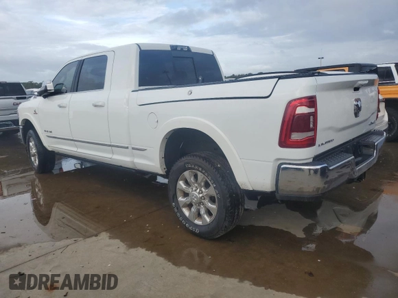 2022 Ram 2500 Limited with VIN 3C6UR5TL7NG338869, listed as a Copart auction lot 74421184 with 21,579 mi miles and Salvage title. Bid and sale history available at DreamBid. Image 2.