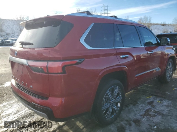 2023 Toyota Sequoia SR5 with VIN 7SVAAABA1PX019290, listed as a Copart auction lot 42162895 with 29,184 mi miles and Salvage Title. Bid and sale history available at carsss.com. Image 3.