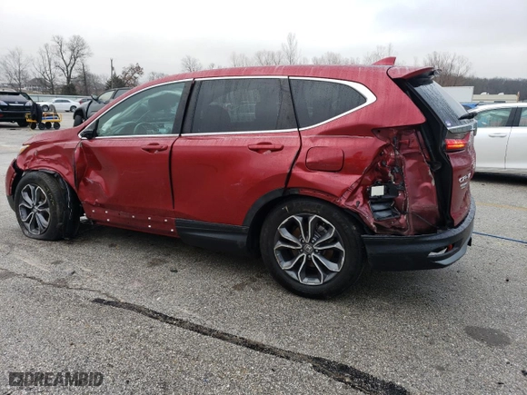 2021 Honda CR-V EX-L with VIN 7FARW1H81ME023997, listed as a Copart auction lot 43380225 with 35,573 mi miles and Salvage Title. Bid and sale history available at carsss.com. Image 2.