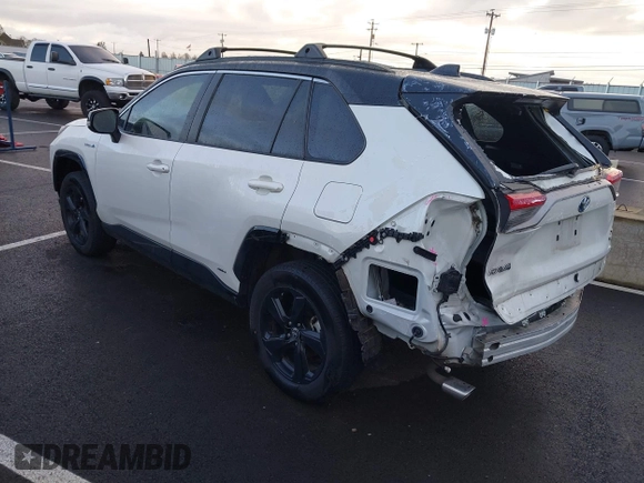 2021 Toyota RAV4 Hybrid XSE with VIN 4T3E6RFV8MU056524, listed as a IAAI auction lot 41788452 with 56,751 mi miles. Bid and sale history available at carsss.com. Image 3.