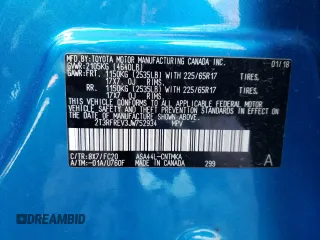 2018 Toyota RAV4 XLE with VIN 2T3RFREV3JW752934, listed as a Copart auction lot 48942015 with 74,182 mi miles and Salvage Title. Bid and sale history available at DreamBid. Image 13.