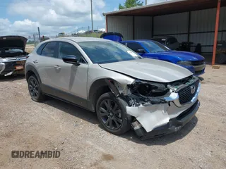 2024 Mazda CX-30 S Select Sport with VIN 3MVDMBBMXRM625886, listed as a IAAI auction lot 42608507 with 37,469 mi miles and . Bid and sale history available at DreamBid. Image 1.