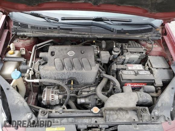 2008 Nissan Sentra S with VIN 3N1AB61E28L612939, listed as a Copart auction lot 60059405 with 129,320 mi miles and Salvage title. Bid and sale history available at DreamBid. Image 11.