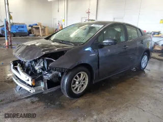2019 Toyota Prius L Eco with VIN JTDKARFU0K3091731, listed as a Copart auction lot 46832955 with 98,327 mi miles and Salvage Title. Bid and sale history available at carsss.com. Image 1.