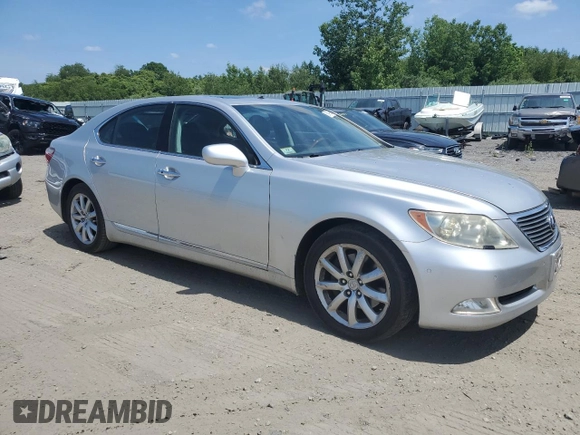 2007 Lexus LS 460 with VIN JTHBL46F675012345, listed as a Copart auction lot 59479965 with 148,538 mi miles and Clean title. Bid and sale history available at DreamBid. Image 4.