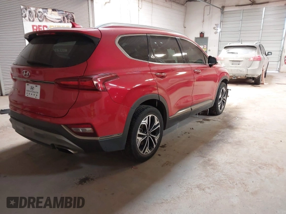 2020 Hyundai Santa Fe Limited with VIN 5NMS53AA8LH200485, listed as a IAAI auction lot 41593387 with 113,200 mi miles and . Bid and sale history available at DreamBid. Image 4.