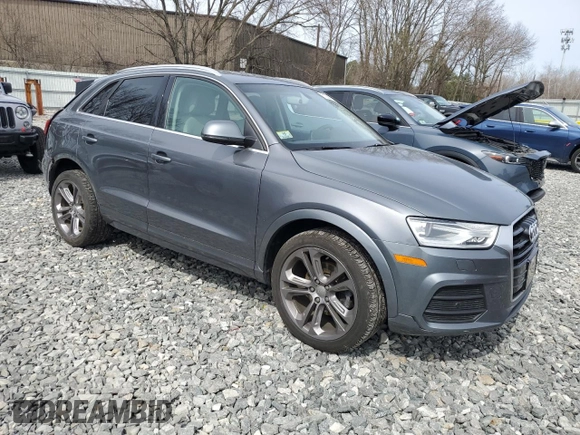 2016 Audi Q3 Premium Plus with VIN WA1EFCFS3GR003165, listed as a Copart auction lot 51304395 with 105,127 mi miles and Salvage Title. Bid and sale history available at carsss.com. Image 4.