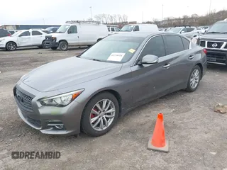 2016 Infiniti Q50 Premium with VIN JN1EV7AR5GM345768, listed as a IAAI auction lot 41738518 with 124,783 mi miles and . Bid and sale history available at carsss.com. Image 2.