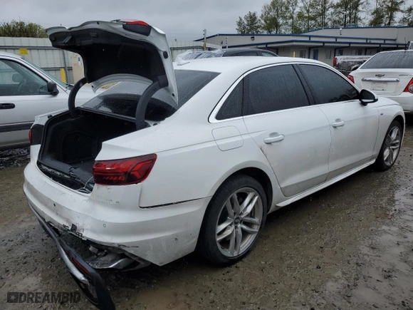 2020 Audi A4 Sedan Premium Plus with VIN WAUENAF44LN008243, listed as a Copart auction lot 51278423 with 43,369 mi miles. Bid and sale history available at carsss.com. Image 3.
