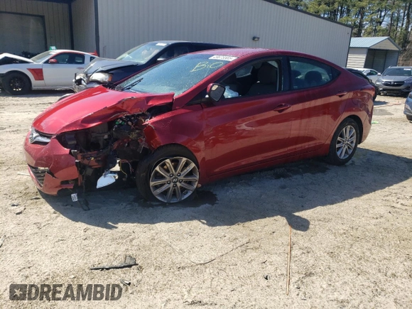 2016 Hyundai Elantra SE with VIN 5NPDH4AE7GH743179, listed as a Copart auction lot 49675585 with Not provided miles and Salvage title. Bid and sale history available at DreamBid. Image 1.