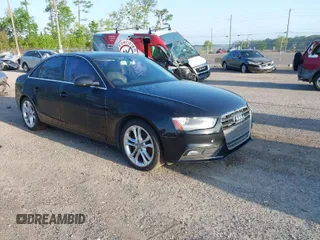 2013 Audi A4 Premium Plus with VIN WAUFFAFL5DN027409, listed as a IAAI auction lot 41945289 with 158,545 mi miles. Bid and sale history available at carsss.com. Image 1.