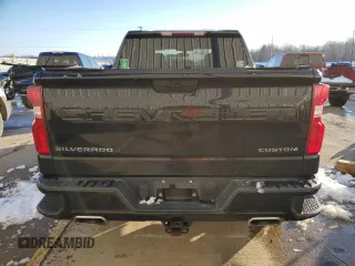 2019 Chevrolet Silverado 1500 Custom with VIN 1GCUYBEF2KZ221374, listed as a Copart auction lot 87605335 with 127,260 mi miles and Salvage Title. Bid and sale history available at DreamBid. Image 6.