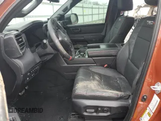 2024 Toyota Tundra TRD Pro Hybrid with VIN 5TFPC5DB6RX076616, listed as a Copart auction lot 43985855 with 7,273 mi miles and Salvage title. Bid and sale history available at DreamBid. Image 7.