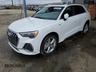 2022 Audi Q3 S line Premium with VIN WA1DECF34N1085491, listed as a Copart auction lot 48870665 with 35,664 mi miles and Salvage Title. Bid and sale history available at carsss.com. Image 1.