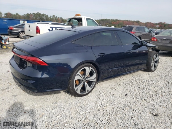 2022 Audi A7 Prestige with VIN WAUV2BF26NN037484, listed as a Copart auction lot 82623674 with 65,874 mi miles and Salvage Title. Bid and sale history available at carsss.com. Image 3.