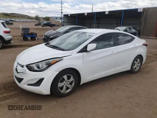 2015 Hyundai Elantra SE with VIN 5NPDH4AE1FH596078, listed as a Copart auction lot 52985755 with 95,758 mi miles and Salvage title. Bid and sale history available at DreamBid. Image 1.