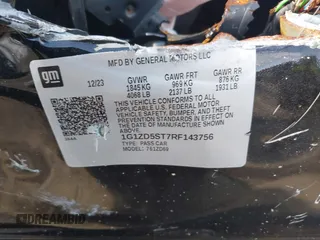 2024 Chevrolet Malibu LT with VIN 1G1ZD5ST7RF143756, listed as a IAAI auction lot 42210071 with Not Provided miles and . Bid and sale history available at DreamBid. Image 9.