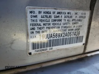 2002 Acura TL Type S w/Navigation with VIN 19UUA569X2A051439, listed as a Copart auction lot 86293914 with 217,101 mi miles and Salvage Title. Bid and sale history available at carsss.com. Image 12.