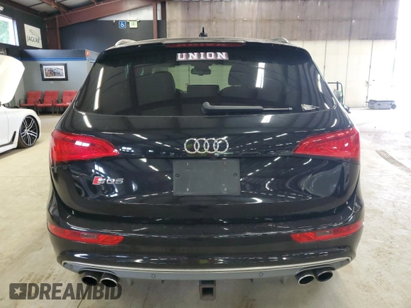 2017 Audi SQ5 Premium Plus with VIN WA1CCAFP9HA039653, listed as a Copart auction lot 62932125 with 54,834 mi miles and Salvage title. Bid and sale history available at DreamBid. Image 6.