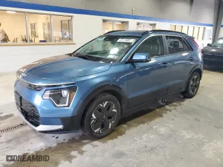 2023 Kia Niro EV Wind with VIN KNDCR3L14P5053905, listed as a Copart auction lot 72002134 with 15,344 mi miles and Clean Title. Bid and sale history available at carsss.com. Image 1.