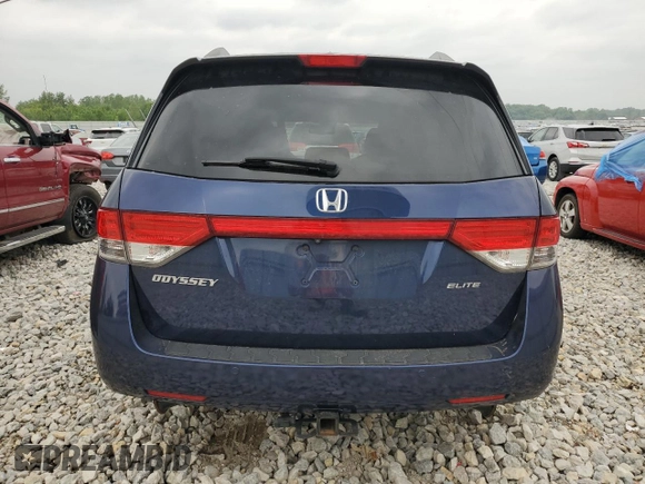 2016 Honda Odyssey Touring Elite with VIN 5FNRL5H98GB004677, listed as a Copart auction lot 59982165 with 119,341 mi miles and Clean title. Bid and sale history available at DreamBid. Image 6.