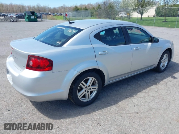 2012 Dodge Avenger SXT with VIN 1C3CDZCB4CN272422, listed as a IAAI auction lot 42122832 with 160,331 mi miles and . Bid and sale history available at carsss.com. Image 4.