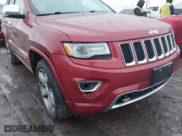 2014 Jeep Grand Cherokee Overland with VIN 1C4RJFCG9EC299235, listed as a IAAI auction lot 41670065 with 108,589 mi miles and . Bid and sale history available at DreamBid. Image 18.