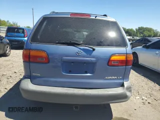 2000 Toyota Sienna LE with VIN 4T3ZF13C8YU296717, listed as a Copart auction lot 62715203 with 165,869 mi miles and Salvage Title. Bid and sale history available at carsss.com. Image 6.