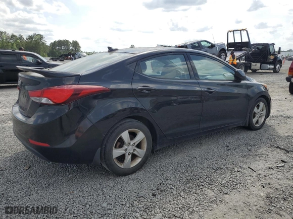 2016 Hyundai Elantra SE with VIN 5NPDH4AE3GH789561, listed as a Copart auction lot 53980175 with 233,320 mi miles and Clean Title. Bid and sale history available at carsss.com. Image 3.