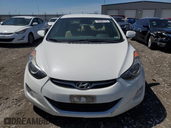 2013 Hyundai Elantra GLS z VIN 5NPDH4AE1DH374119, wystawiony jako Copart lot #56382775 z przebiegiem 118 116 mil mil oraz Szkoda całkowita • Salvage title. Historia ofert i sprzedaży dostępna na DreamBid. Obrazek 5.