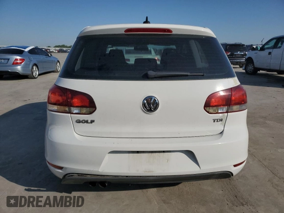 2011 Volkswagen Golf TDI with VIN WVWBM7AJ4BW029997, listed as a Copart auction lot 52330375 with 262,163 mi miles and Salvage title. Bid and sale history available at DreamBid. Image 6.