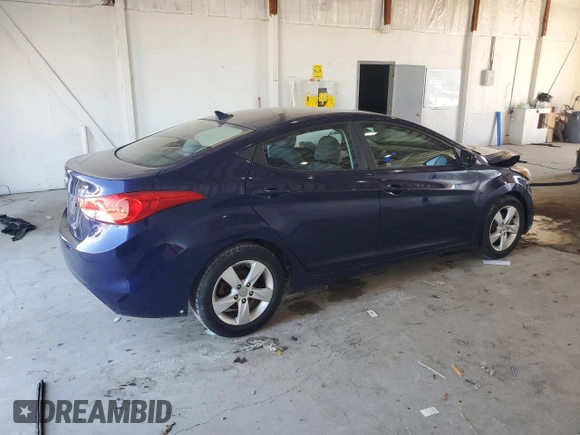2013 Hyundai Elantra GLS with VIN 5NPDH4AE4DH440047, listed as a Copart auction lot 57456945 with 190,665 mi miles and Salvage title. Bid and sale history available at DreamBid. Image 3.