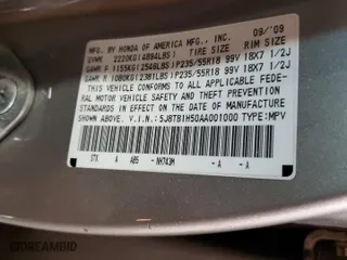 2010 Acura RDX Tech Pkg with VIN 5J8TB1H50AA001000, listed as a Copart auction lot 85778834 with 167,710 mi miles and Salvage Title. Bid and sale history available at carsss.com. Image 13.