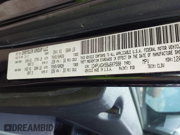 2011 Dodge Nitro Heat with VIN 1D4PU4GX9BW607580, listed as a IAAI auction lot 42105529 with 143,795 mi miles. Bid and sale history available at carsss.com. Image 9.