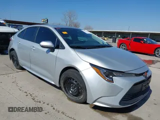 2025 Toyota Corolla LE with VIN 5YFB4MDE1SP245294, listed as a IAAI auction lot 41754905 with 5,750 mi miles. Bid and sale history available at carsss.com. Image 1.