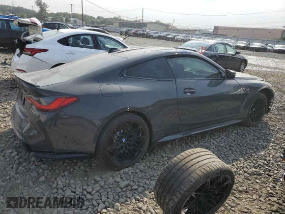 2021 BMW M4 Competition with VIN WBS33AZ0XMCH11542, listed as a Copart auction lot 67846504 with 0 mi miles and Salvage Title. Bid and sale history available at carsss.com. Image 3.