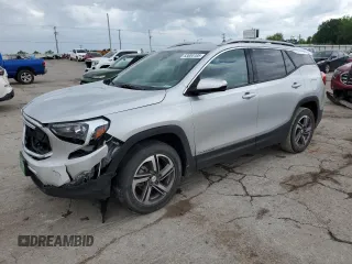 2021 GMC Terrain SLT z VIN 3GKALVEV7ML309670, wystawiony jako Copart lot #53004105 z przebiegiem 84 192 mil mil oraz Szkoda całkowita • Salvage title. Historia ofert i sprzedaży dostępna na DreamBid. Obrazek 1.