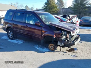 2008 Honda Pilot EX-L z VIN 5FNYF18648B050347, wystawiony jako IAAI lot #41263900 z przebiegiem 216 576 mil mil oraz . Historia ofert i sprzedaży dostępna na DreamBid. Obrazek 1.