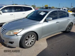 2009 Hyundai Genesis with VIN KMHGC46E69U020402, listed as a IAAI auction lot 42058858 with 180,038 mi miles and . Bid and sale history available at DreamBid. Image 2.